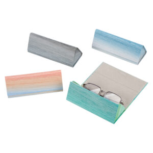 Gradient color folding glasses case
